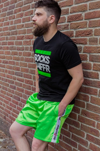 Sk8erboy® short de sport vert fluo