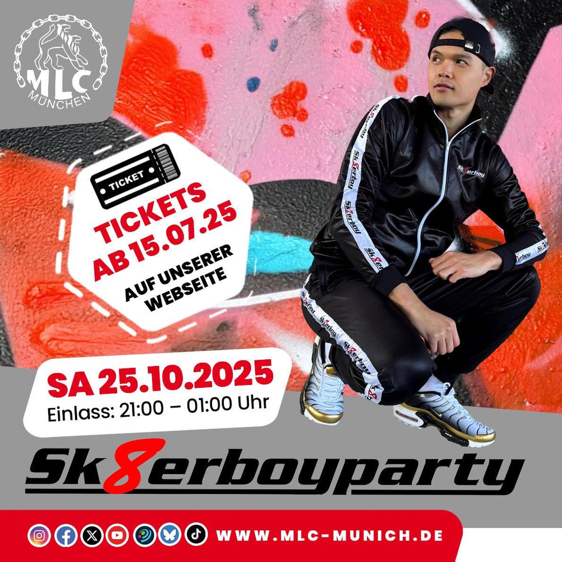 Sk8erboyparty X MLC Underground München Winter Edition 2025