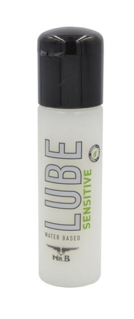 Mister B Sensitive LUBE 100ml gleitgel flasche von vorne fuer gay sex und abenteuer auf wasserbasis kondomvertraeglich