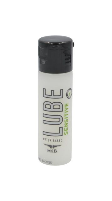 Mister B Sensitive LUBE 30ml reisegroesse gleitgel flasche von vorne fuer gay sex und abenteuer auf wasserbasis bei sk8erboy