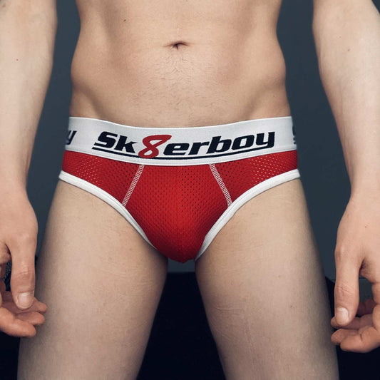 Sk8erboy® Mesh Backless Brief red